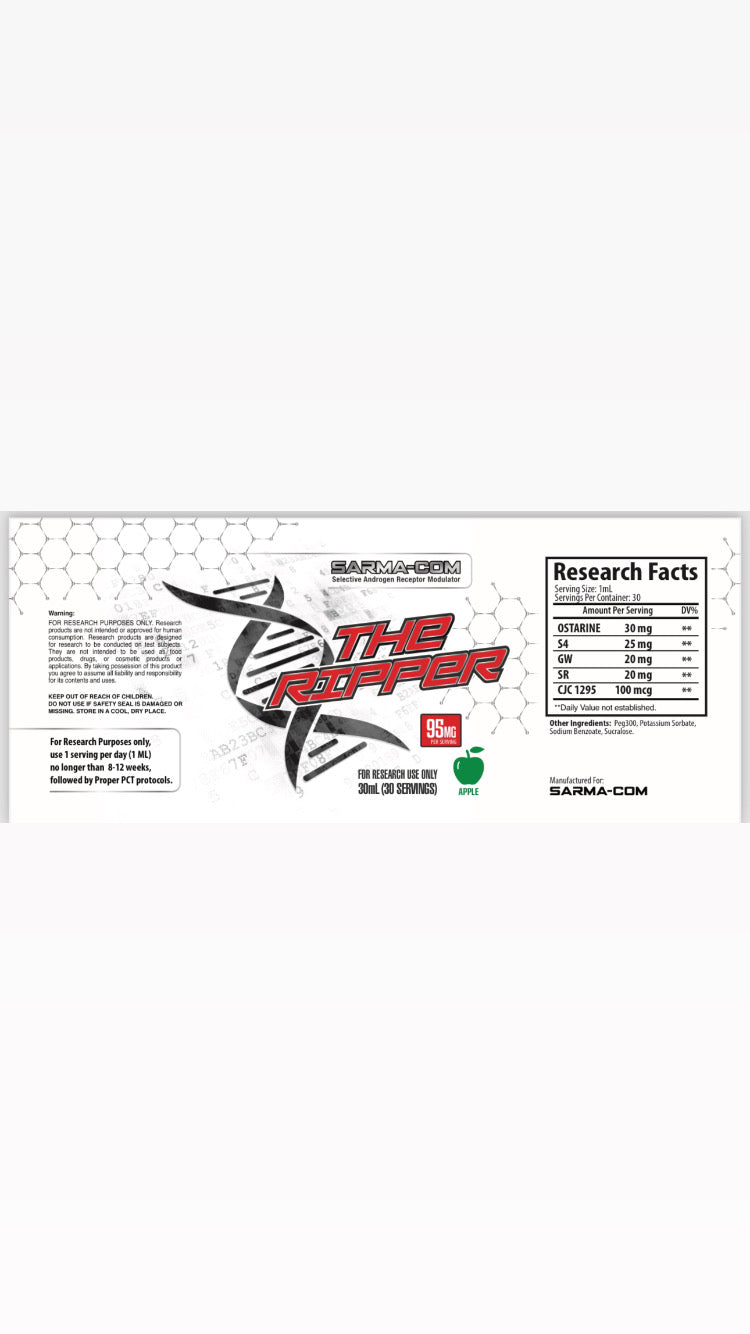“The Ripper” SARM+Peptide weight loss compound